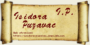 Isidora Puzavac vizit kartica
